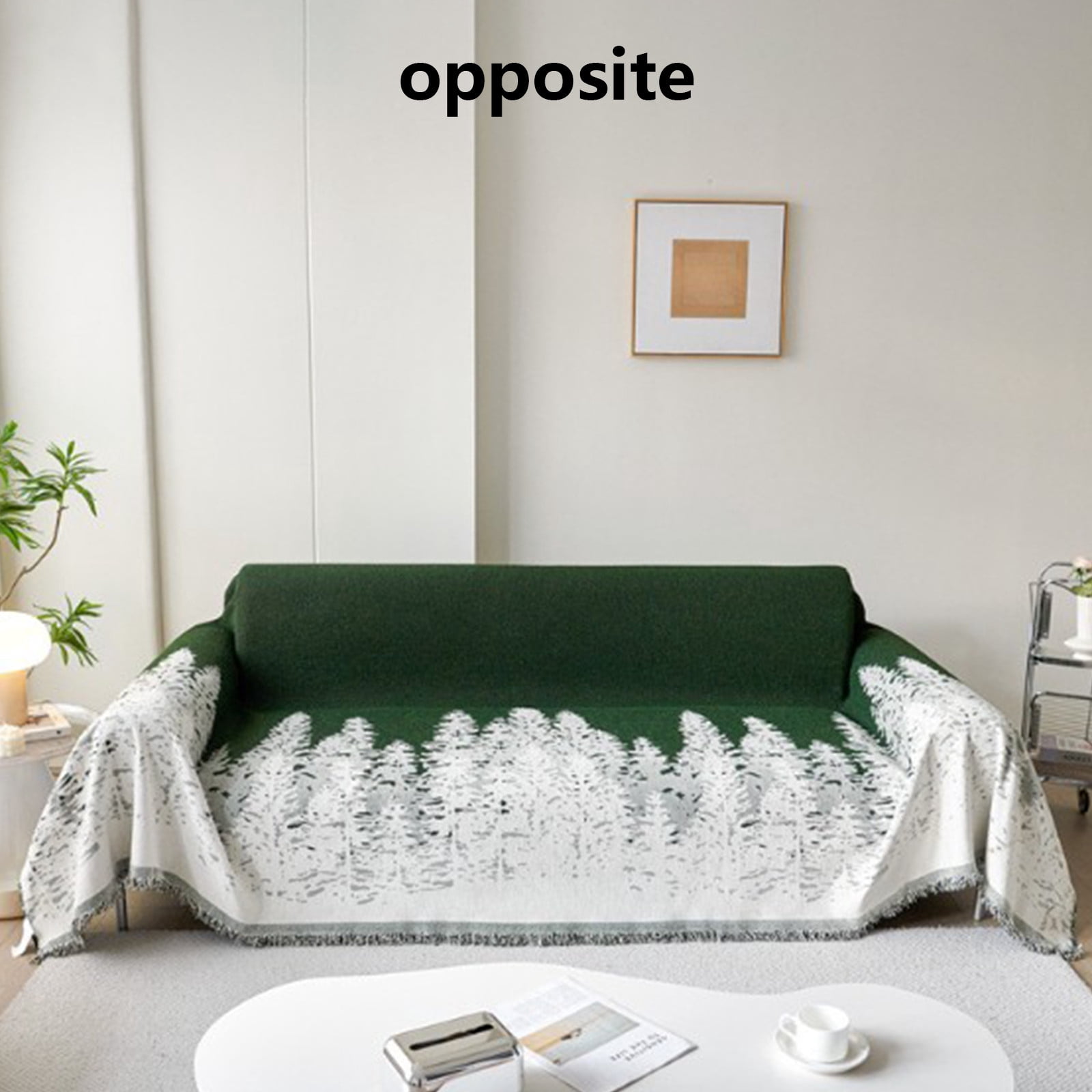 Holloyiver Soft Thickened Sofa Covers, Shrub Tree Vintage Couch Cover for Dogs, Loveseat Futon Cover for 2 Cushion Couch, Reversible Furniture Protector Cover, Multi-Use Blanket 51"x71"