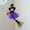 Dark Purple-DP, variant on Witch Pendant-Halloween Decorations-Halloween Witch Hanging Ornaments Handmade Plush Witch Dolls with Broomstick & Pumpkin for Halloween Decor Home Indoor Outdoor Decoration