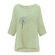 thumbnail image 4 of Camiseta holgada de manga 3/4 con cuello redondo y estampado a la moda para mujer Fridja  fjkfkj3414, 4 of 5