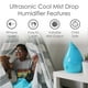 thumbnail image 2 of Humidificador ultrasónico Crane Cool Mist 3.8L para dormitorio, oficina, 2 of 8