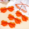 thumbnail image 4 of Gafas de Sol Fengek Sin Montura en Forma de Corazón Transparente x30 Naranja, 4 of 7