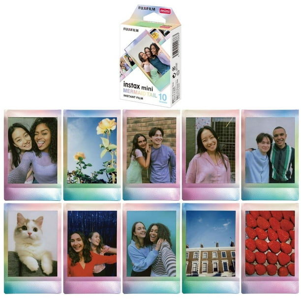 富士フイルム - フジ INSTAX MINI MERMAID TAIL  x60箱 で600枚 Fujifilm Instax Mini Mermaid Tail Film, 5-Packs of 10