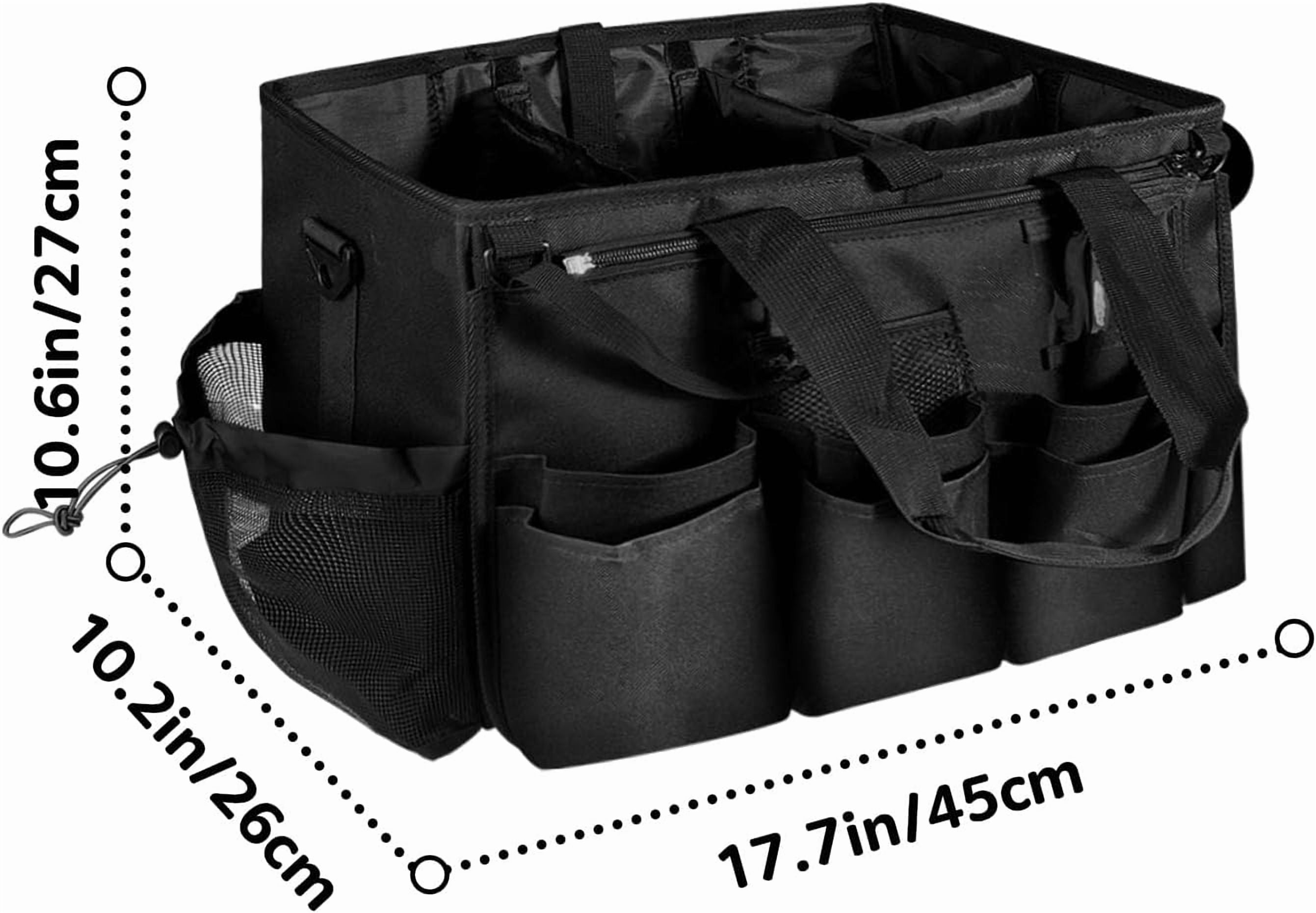 Cleaning Caddy Bag, Cleaning Caddy Organizer for Housekeepers, Cleaning Tool Organizers Tote Bag with Handle, Kitchen Cleaning Supplies Storage Bag for Cleaners