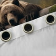 thumbnail image 4 of Feelyou 3D Brown Bear Blackout Curtains Set of 2 (52x84 Each), Jungle Wildlife Print Window Curtains, Countryside Style Curtains and Drapes, Curtains and Drapes Home Decor, 4 of 6
