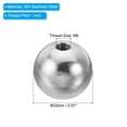 thumbnail image 2 of Uxcell M6x23mm Ball Nuts Knob, 4 Pack Thread 304 Stainless Steel Round Blind Hole Screw Cap Cover, Silver, 2 of 5
