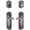 Antique Pewter, variant on Grandeur 835440 Parthenon Solid Brass Right Handed Single Cylinder Keyed Entry Leverset