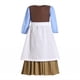 thumbnail image 1 of Ruikajia Vestido de Cenicienta de Trapo Vestido de Cenicienta Campesina con Delantal Blanco para niñas Marrón 8 años, 1 of 5