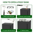thumbnail image 6 of Piggy Bank for Adults Must Break to Open, Wrvxzio Stainless Steel Money Box Safe for Cash Saving, Unbreakable Adults Piggy Bank for Real Money, Metal Money Bank Saving Box ( 5.9 inch), 6 of 11