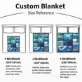 thumbnail image 2 of Ocean Animal Blanket Smooth Soft Starfish Shark Turtle Print Blanket Kid Baby for Sofa Chair Bed Office Travelling Camping 30x40 Inch, 2 of 7