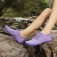 thumbnail image 6 of lnmuld Men Women Barefoot Shoes, Breathable Mesh Shoes for Water Yoga Fitness Hiking Color:Purple,Size:7.5, 6 of 7