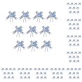 thumbnail image 1 of Naiovety 10 piezas Bow Pull Decor Exquisito Embalaje festivo Flor tirada a mano Accesorio de aniversario de Navidad Corazón / Azul claro Corazón/Azul Claro 10piezas Naiovety CBP588596, 1 of 4