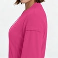 thumbnail image 5 of Vivianyo HD Women's V‑Neck Zip Up Nurse Work Sweatshirt, Fitted Stretch Long Sleeve Top, Fall Uniform Cover Up with Pen Sleeve Slots and Pockets for Medical Workplace and Daily Errands, Sizes S-2XL, 5 of 7