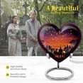 thumbnail image 3 of MUKTIVE Music Cremation Urns for Human Ashes, Small Funeral Urn for Couple Ashes, 3 Inch Black Urns, 8 Inch Large Decorative Memorial Gifts for Adult (1 Large & 4 Keepsake), 3 of 7