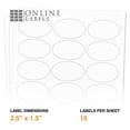 thumbnail image 5 of 2.5 x 1.5 Oval Labels - Inkjet/Laser Printer - Online Labels (100 Sheet Pack), 5 of 8