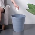 Kafsov Slim Plastic Trash Can with Large Opening, Modern Wastebasket