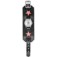 thumbnail image 1 of Pink Star Watch With Leather Wristband, 1 of 1