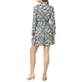 thumbnail image 3 of MODA NOVA Junior's Floral Long Sleeve Elastic Waist Ruffle Hem Dress, 3 of 5