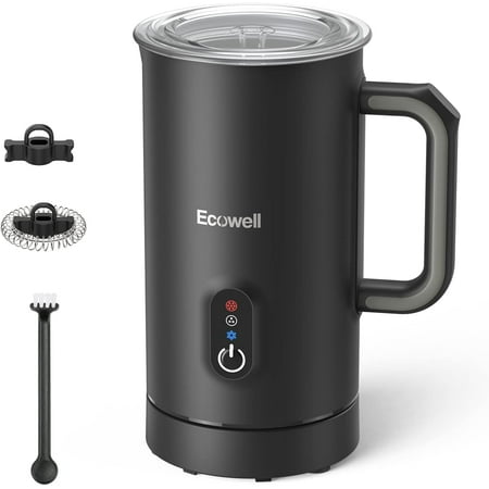 

ECOWELL Milk Frother and Steamer Electric Milk Foamer 4 in 1 Warm and Cold Milk Frother for Latte Cappuccinos Macchiato 8.1 oz/240 ml Coffee Maker WMMF01