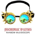 thumbnail image 2 of Gafas Steampunk con lente de cristal arcoíris, 2 of 6