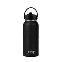 A&T Water Bottle 32 OZ with Straw Lid- Stainless Steel