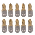 thumbnail image 1 of 10 Uds puntas de destornillador de estrella antideslizantes 1/4 pulgadas vástago hexagonal recubierto de Ti herramientas eléctricas de acero de aleación cortas, 1 of 14