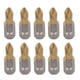 thumbnail image 1 of 10Pcs Cross Screwdriver Bits Non Slip 1/4in Hex Shank Ti Coated Alloy Steel Power Tools Short, 1 of 5