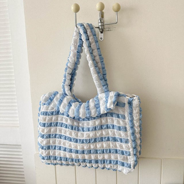 Bolsos Mujer Bubble Tote Gran Capacidad Moda Nube Hobo Hombro Azul