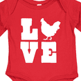 thumbnail image 4 of Inktastic Love Chickens Boys or Girls Long Sleeve Baby Bodysuit, 4 of 5