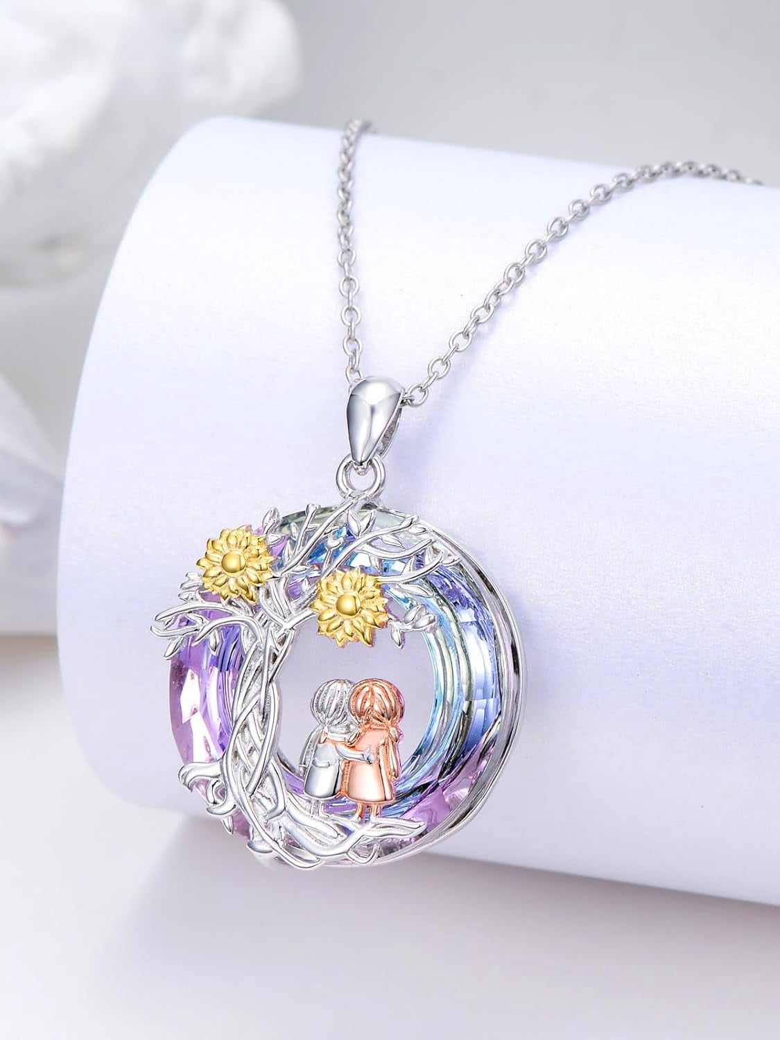 Dog Necklace for Women 925 Sterling Silver Hug Dog Heart Pendant Memorial Gifts Puppy Jewelry Christmas Stocking Stuffers for Mom Friend