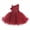 Red, variant on IDOPIP Infant Baby Flower Girl Dress Asymmetric Shoulder 3D Flowers Toddler Wedding Formal Birthday Party Pageant Tiered Tulle Gowns Tutu Dresses 9-12 Months Pink