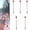 Red, variant on 5 Pack Solar Driveway Marker Lights - Orange LED Path & Roadside Warning Lights on Stakes, Outdoor Solar Powered for Easy Installation