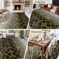 thumbnail image 5 of Yellow Geometric Area Rugs 6'x9', Washable Small Throw Rugs for Kitchen Dining room, Modern Abstract Gradient Marble Indoor Outdoor Rug Non-Slip Low Pile Carpet Runner Reversible Floor Mats, 5 of 8