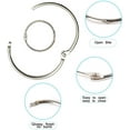 thumbnail image 3 of 40 PCS Loose Leaf Binder Rings with Hole Punch, SourceTon Office Metal Book Rings 1 Inch & 2 Inch (Each Size for 20, 3 of 5