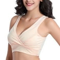thumbnail image 2 of beishanbush Clothing 2025 Bra Under $5 Womens Nursing Maternity Bra Front Wraps Breathable Wire Sleep Nursing Bra Breastfeeding Tank Maternity Bras, 2 of 5