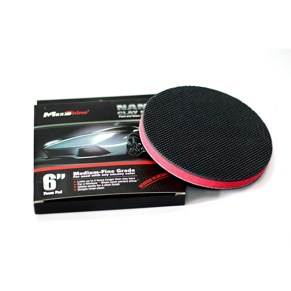 Maxshine Clay Polishing Pad/Clay Bar Pad/Disc, Clay Pad Applicator for