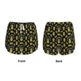 thumbnail image 5 of Lsque Pineapple Printed Women's Running Shorts with Liner Pockets,Elastic Quick Dry Workout Athletic Gym Yoga Shorts,Womens High Waist Shorts-Large, 5 of 9