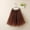 Coffee, variant on KIHOUT Clearance Womens Skirts And Dresses Womens High Quality Pleated Gauze Short Skirt Adult Tutu Dancing Skirt
