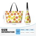 thumbnail image 4 of Kdxio Lemon Orange for Beach Bag for Women Large Beach Tote Bag Waterproof Sandproof Swim Bag with Zipper Pockets Beach Vacation Travel, 4 of 7