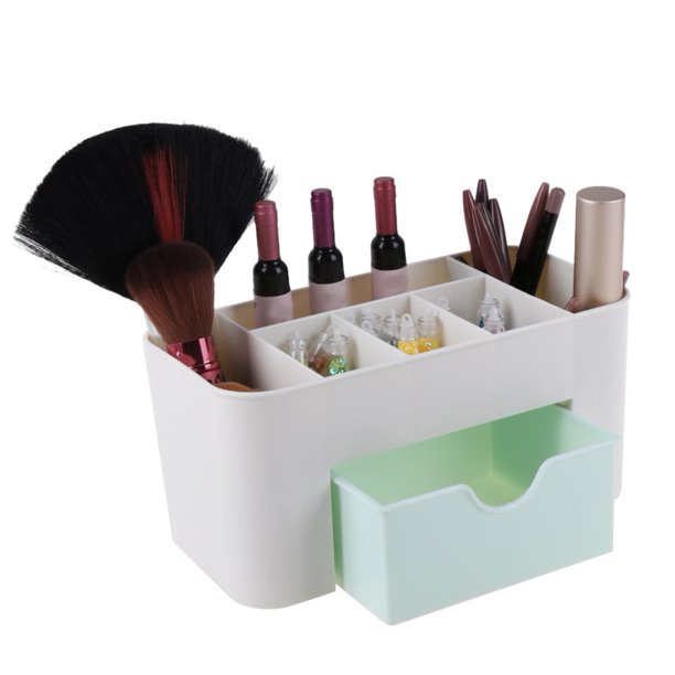Escritorio 6 Rejilla Organizador de maquillaje Almacenamiento Cosmético Cajón Estuche (Verde claro) Tmvgtek Para estrenar