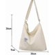 thumbnail image 2 of Hobo Bag, Women's Canvas Handbag Crossbody Bag Beach Bag Simple Shoulder Bag Ladies Large Cotton Tote Handbag Girls Shopping Bag For Travel Daily Use, 2 of 4