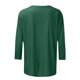 thumbnail image 5 of Camiseta con cuello volado para mujer: manga tres cuartos, color liso, prenda informal para interior/exterior, tallas S/XXL., 5 of 6