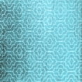 thumbnail image 1 of Ahgly Company Indoor Square Trellis Light Blue Modern Area Rugs, 7' Square, 1 of 4
