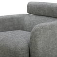 thumbnail image 5 of CHITA Modern Swivel Accent Barrel Chairs with Adjustable Backrest, Living Room Foam Armchairs, Fabric & Wood, Pebble Gray, 5 of 12