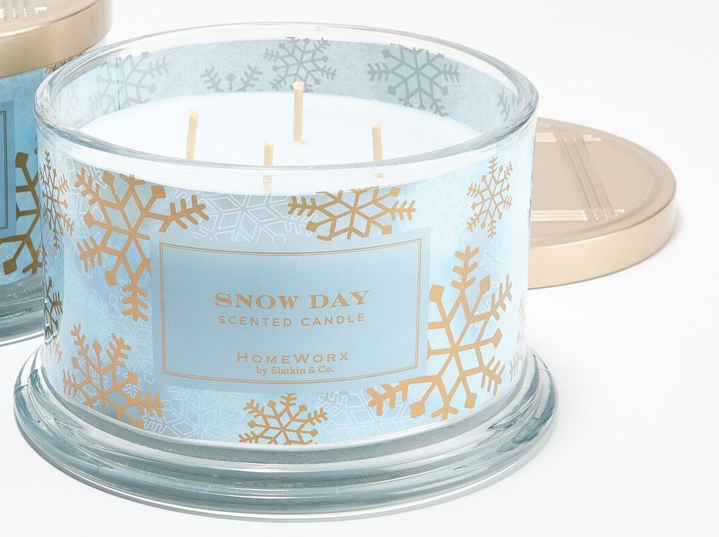 HomeWorx by Slatkin & Co. Snow Day 18oz Candle