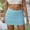 Light Blue, variant on Women's Stretchy High Waist Pleated Mesh Layered Bodycon Mini Skirt for Party Club and Daily Wear