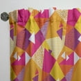 thumbnail image 3 of Designart 'Abstract Retro Geometric VI' Mid-Century Modern Curtain Panel, 3 of 5