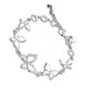 thumbnail image 1 of Qarigey de mariposas de plata de ley 925, regalo impecable ajustable para mujer, con dijes de moda Ropa, zapatos y accesorios Miscelánea, 1 of 6