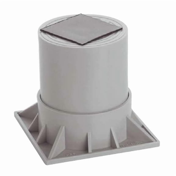 Diversitech Heat Pump Riser,Two Piece, 6 In.,Gray HPR-6-2P