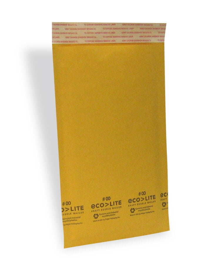 2000 00 5x10 " Ecolite " Kraft Bubble Mailers Padded Envelopes Bags 5