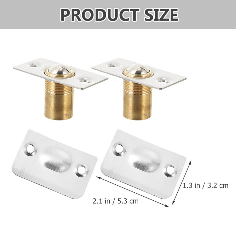 6 Pcs Stainless Steel Door Touch Beads Adjustable Ball Latches Liquor  Cabinet Lock Wine Portable for Closet Catch Catches Interior Doors
